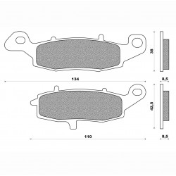 Τακάκια Daytona 36653 (FA231)(FD227) Τακάκια Daytona 36653 (FA231)(FD227)